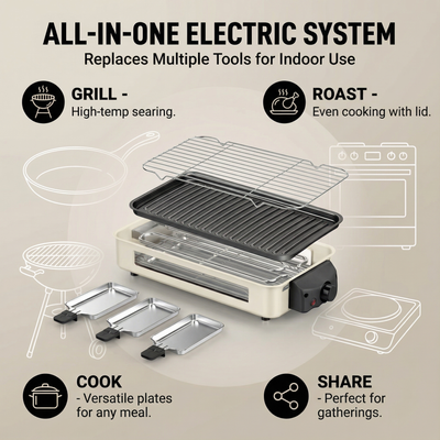Korean Nonstick Indoor Smokeless Grill