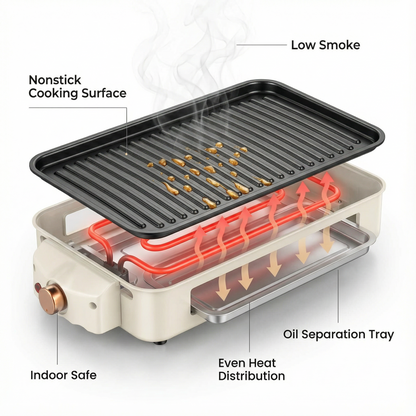 Korean Nonstick Indoor Smokeless Grill