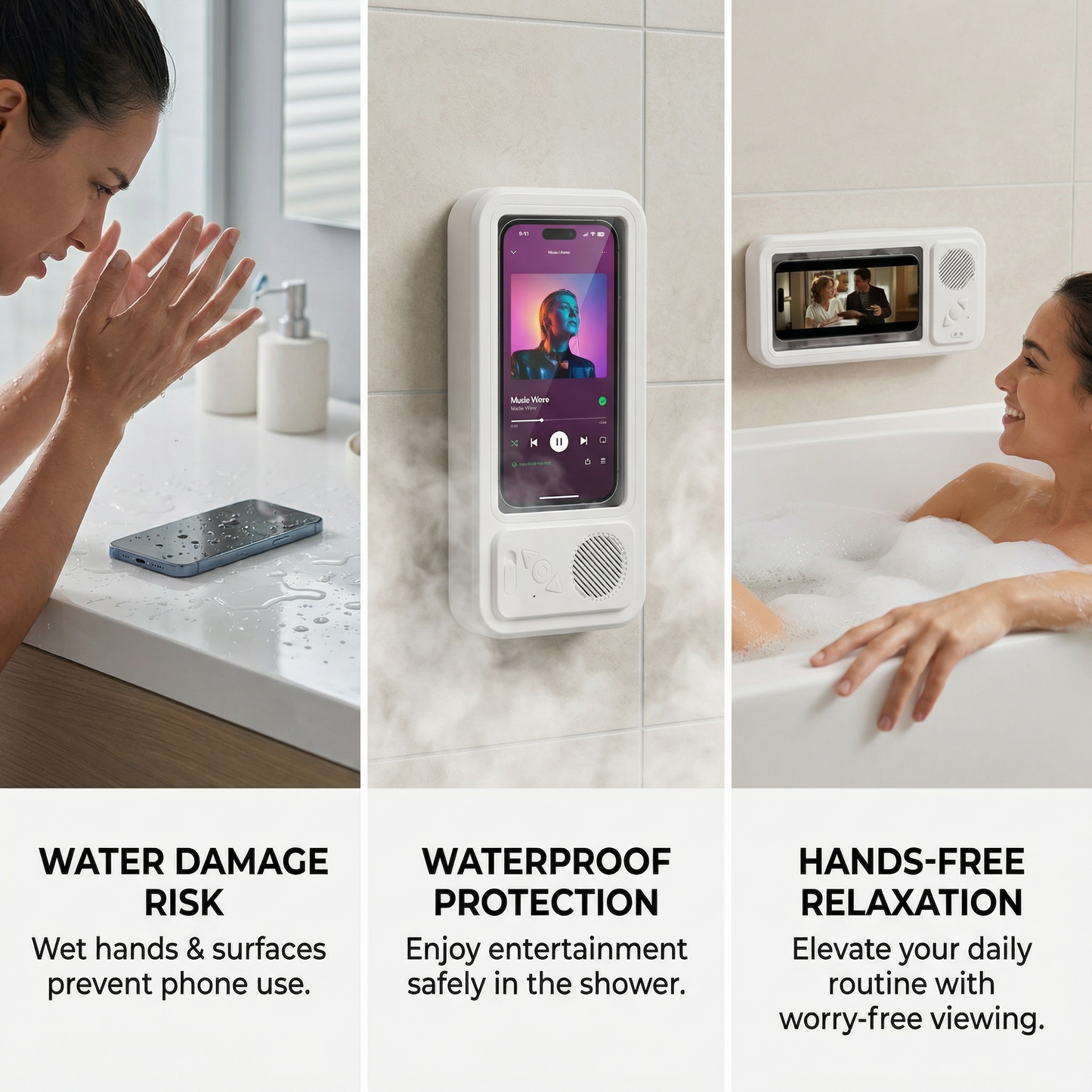 ShowerView - Waterproof Speaker Case