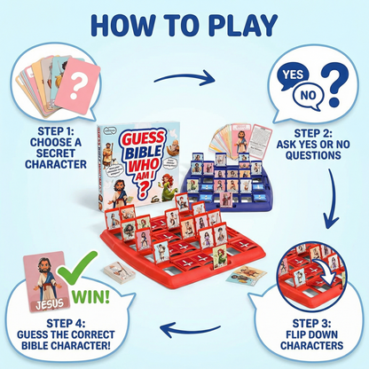Bible Guess Who Am I? - 24 Character Card Game