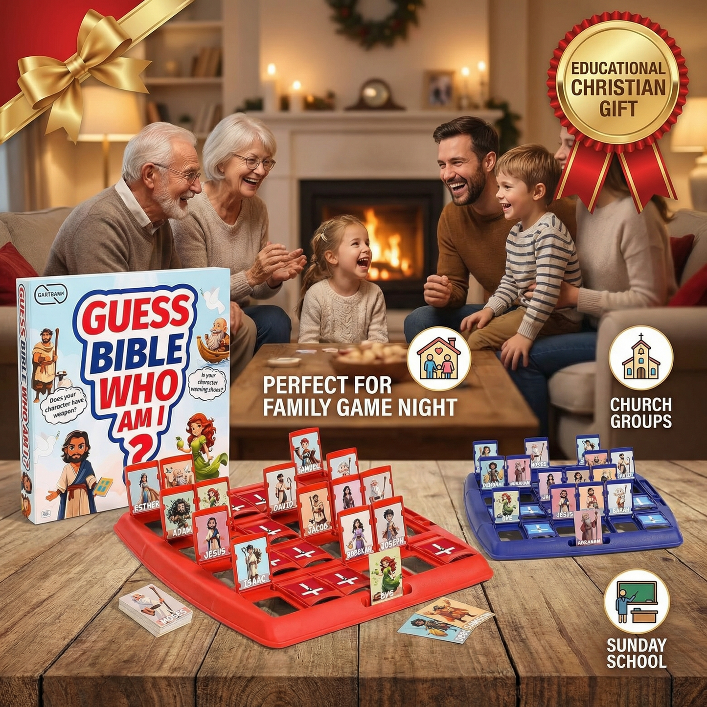 Bible Guess Who Am I? - 24 Character Card Game