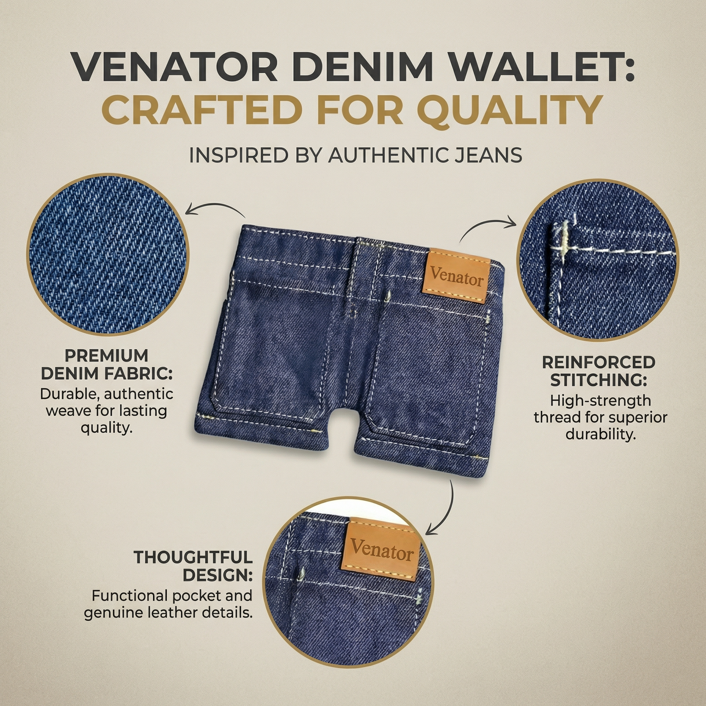 Ventra™ The Mini Jeans Wallet