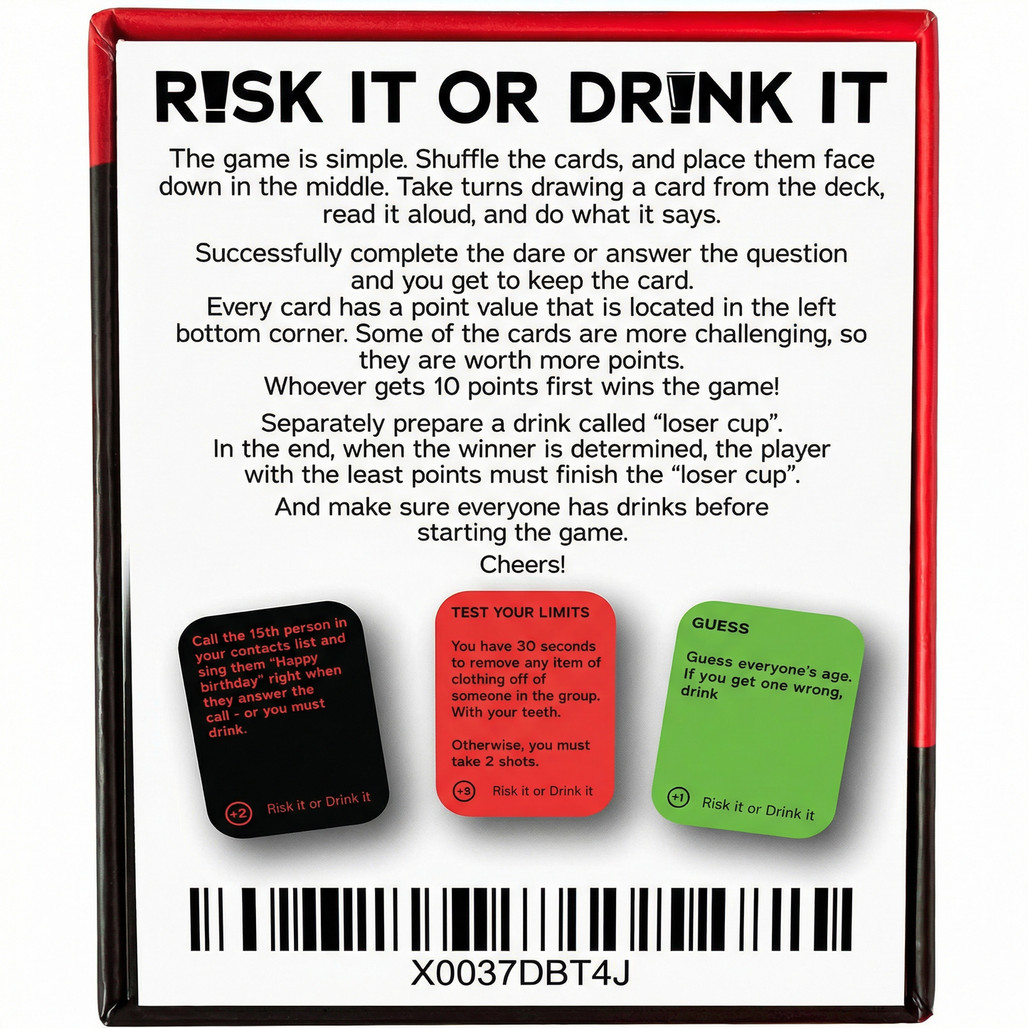 The Risk It Or Drink It! - 150 Card Party Game