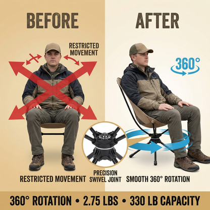 Ventra™ Portable Swivel Camping Chair