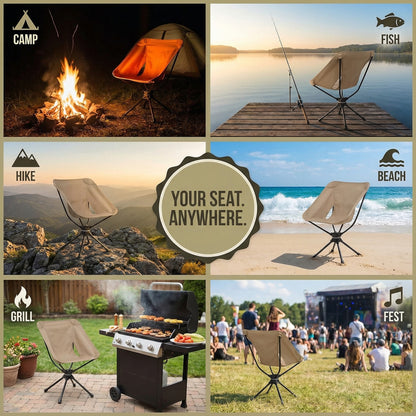 Ventra™ Portable Swivel Camping Chair