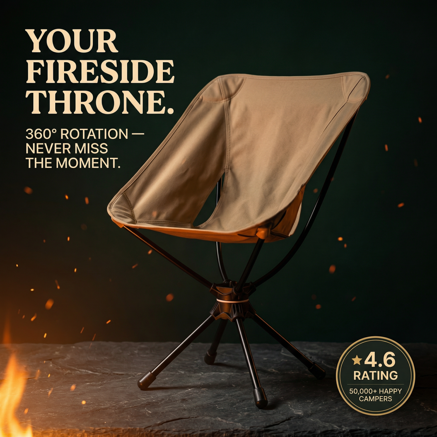 Ventra™ Portable Swivel Camping Chair