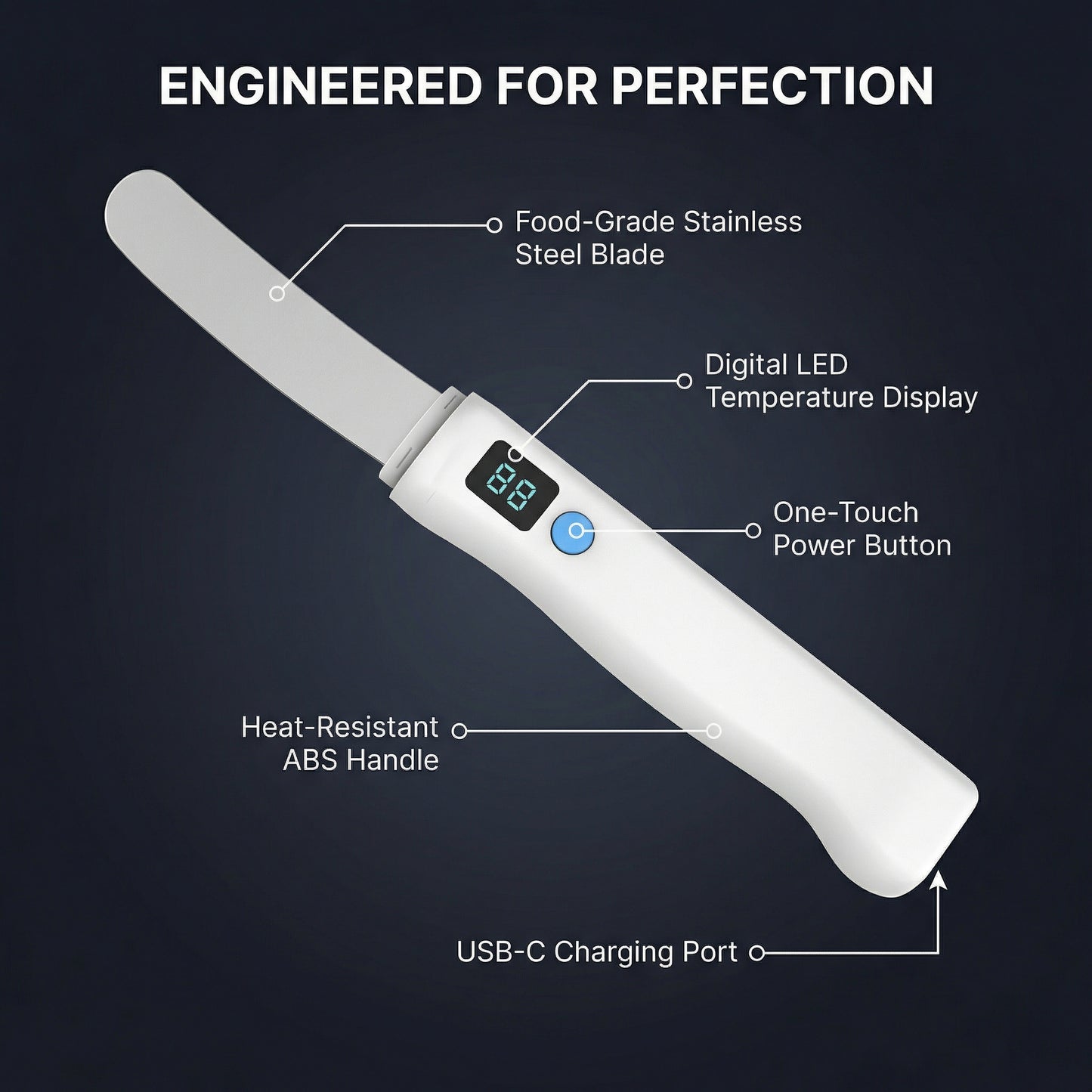 Premium Heated Butter Knife