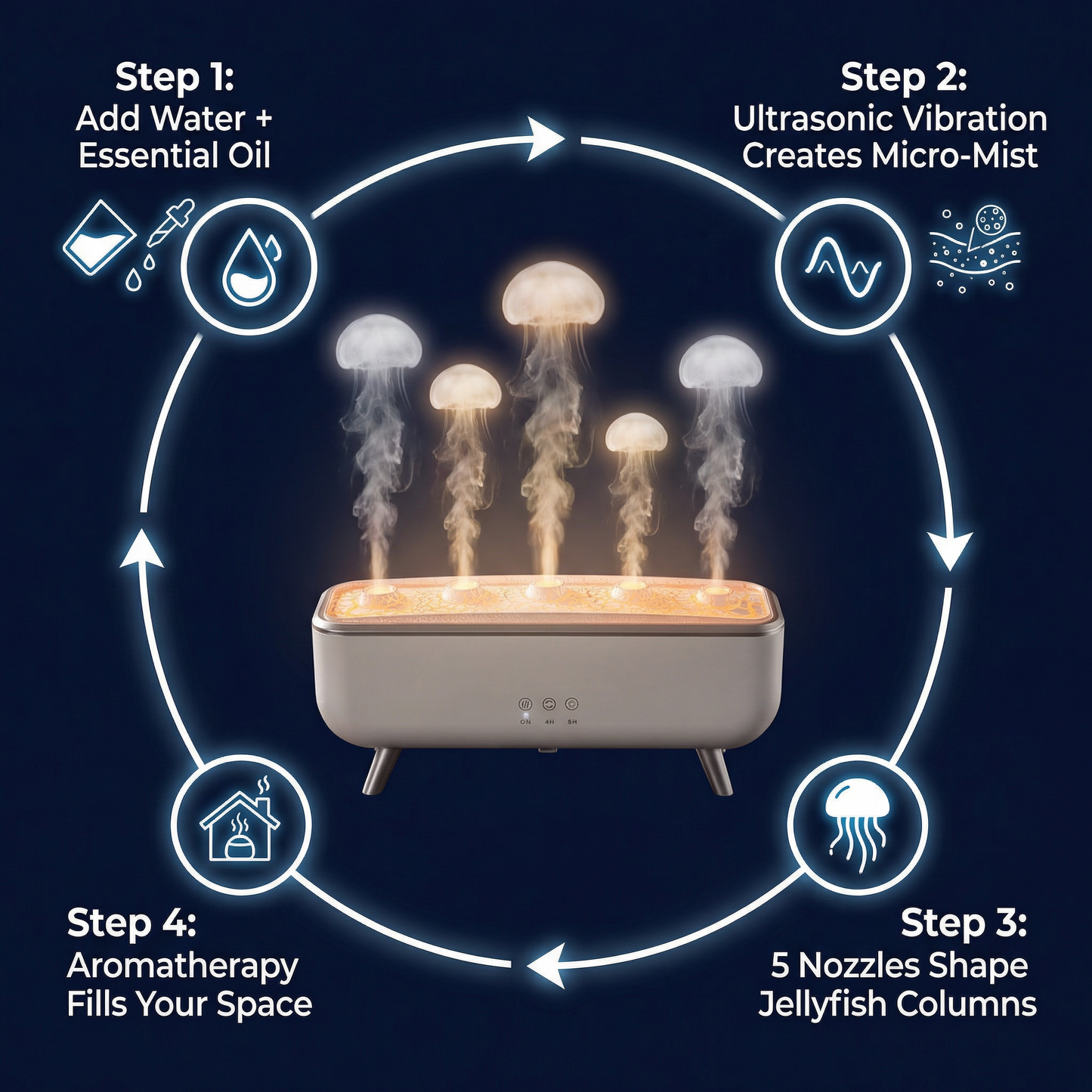 Ventra™ Spa-Grade Jellyfish Humidifier