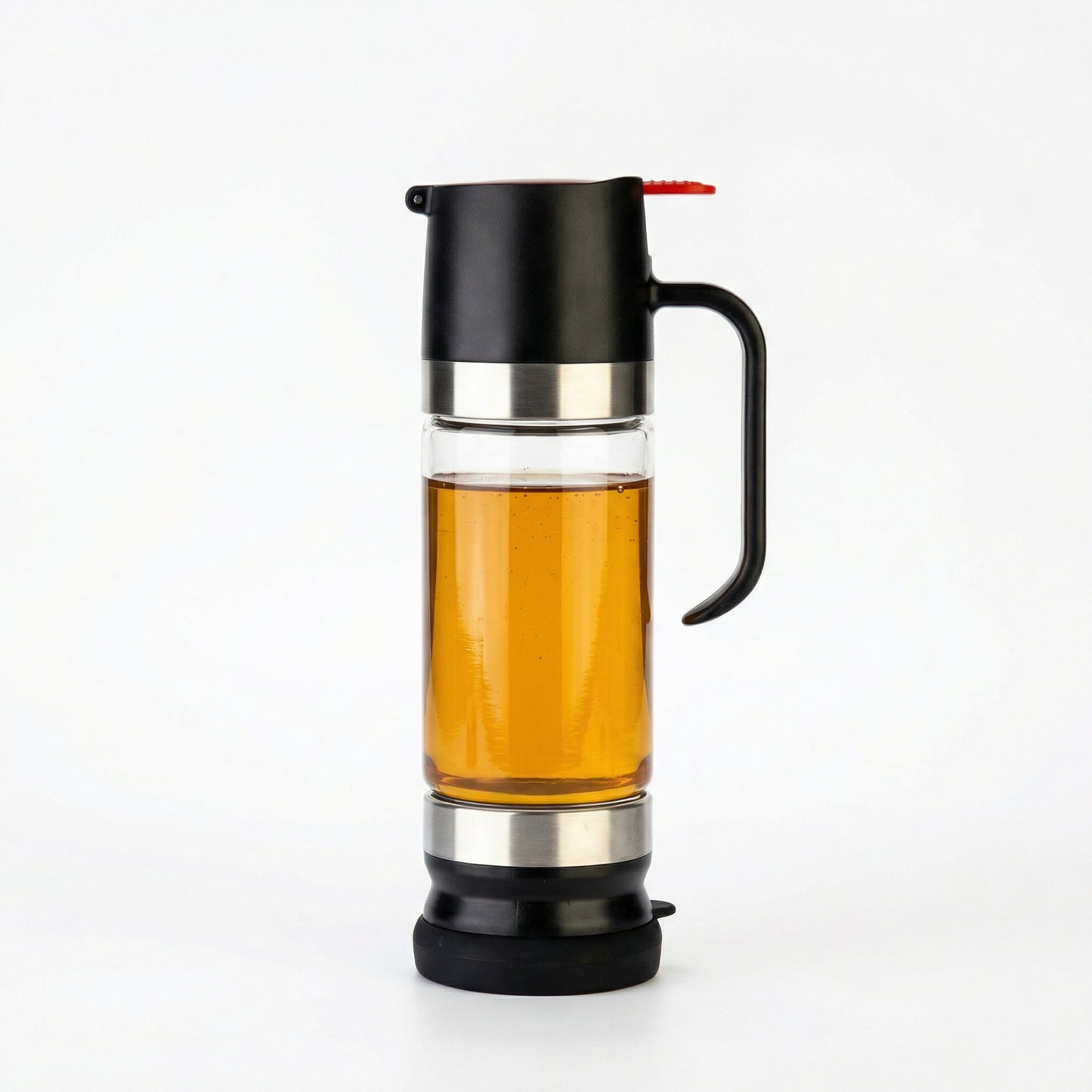 Premium Glass Honey Dispenser With Stand