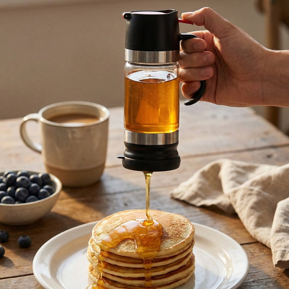Premium Glass Honey Dispenser