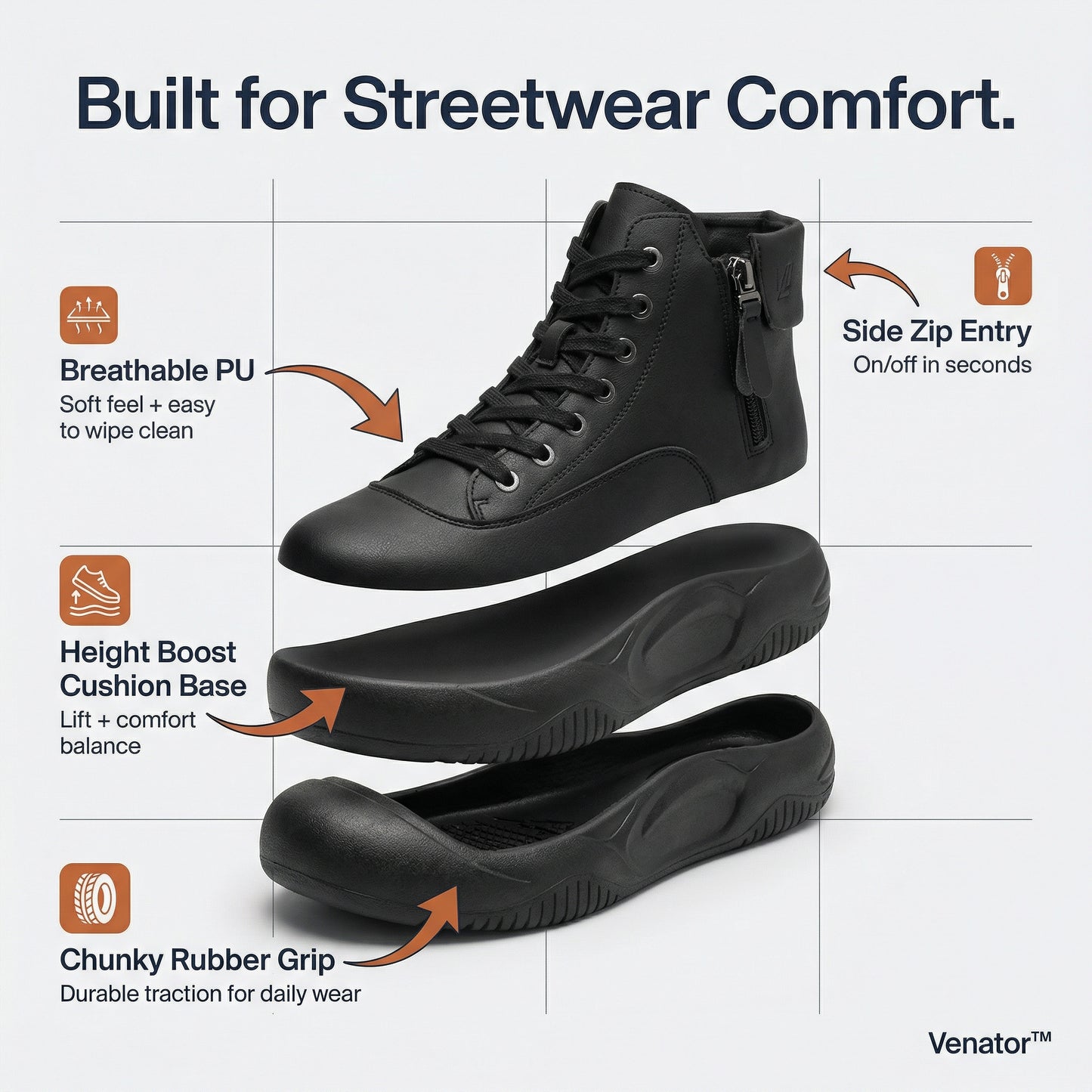Ventra™ Zipper Shoes