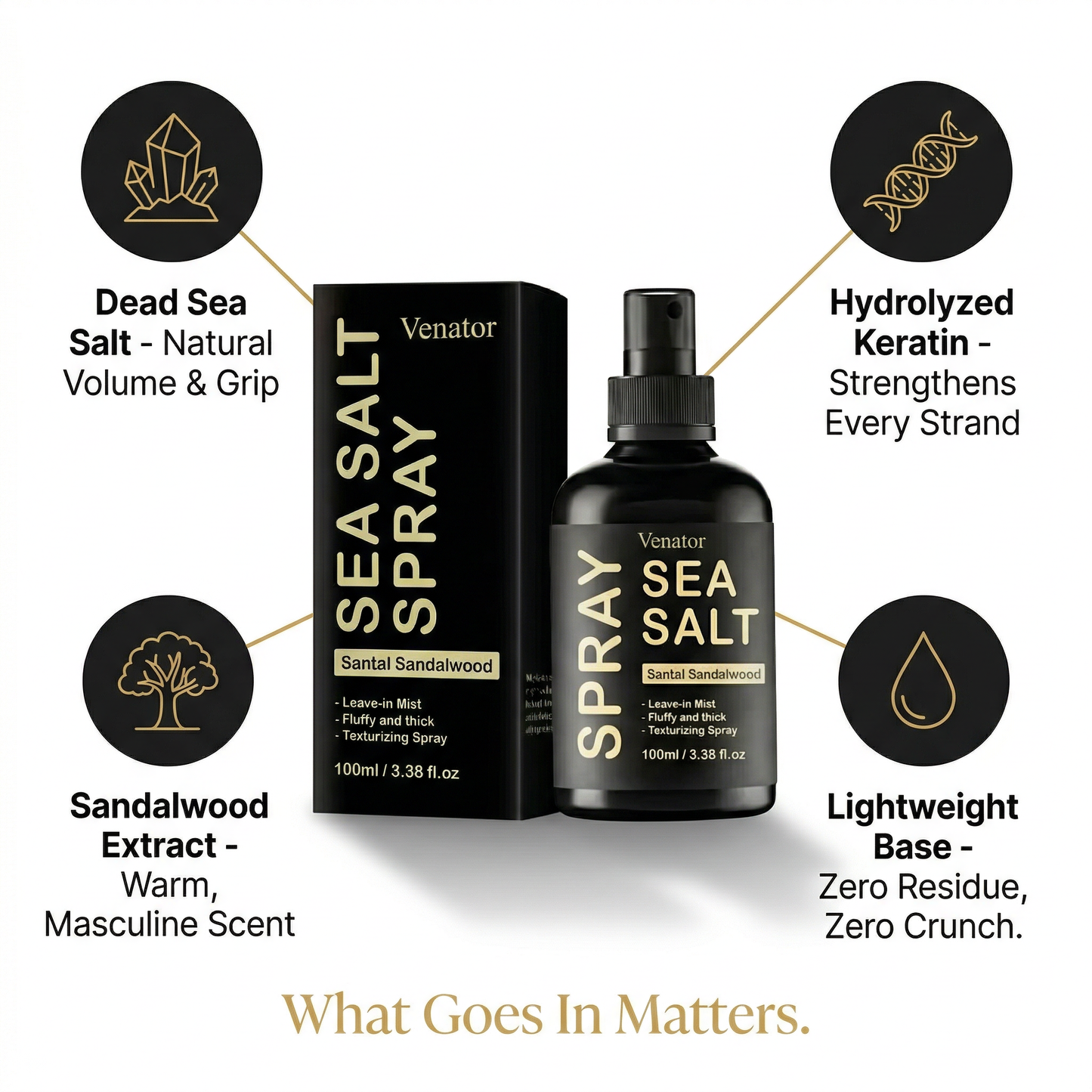 Ventra™ Sea Salt Hair Texturizing Spray For Men