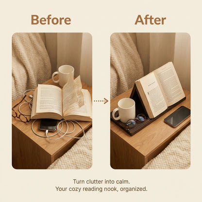 Ventra™ Premium Wooden Triangle Book Stand