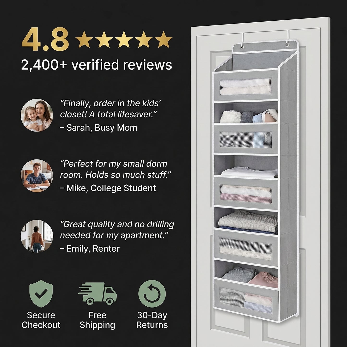 Ventra's One-Size Fits All Close Organizer