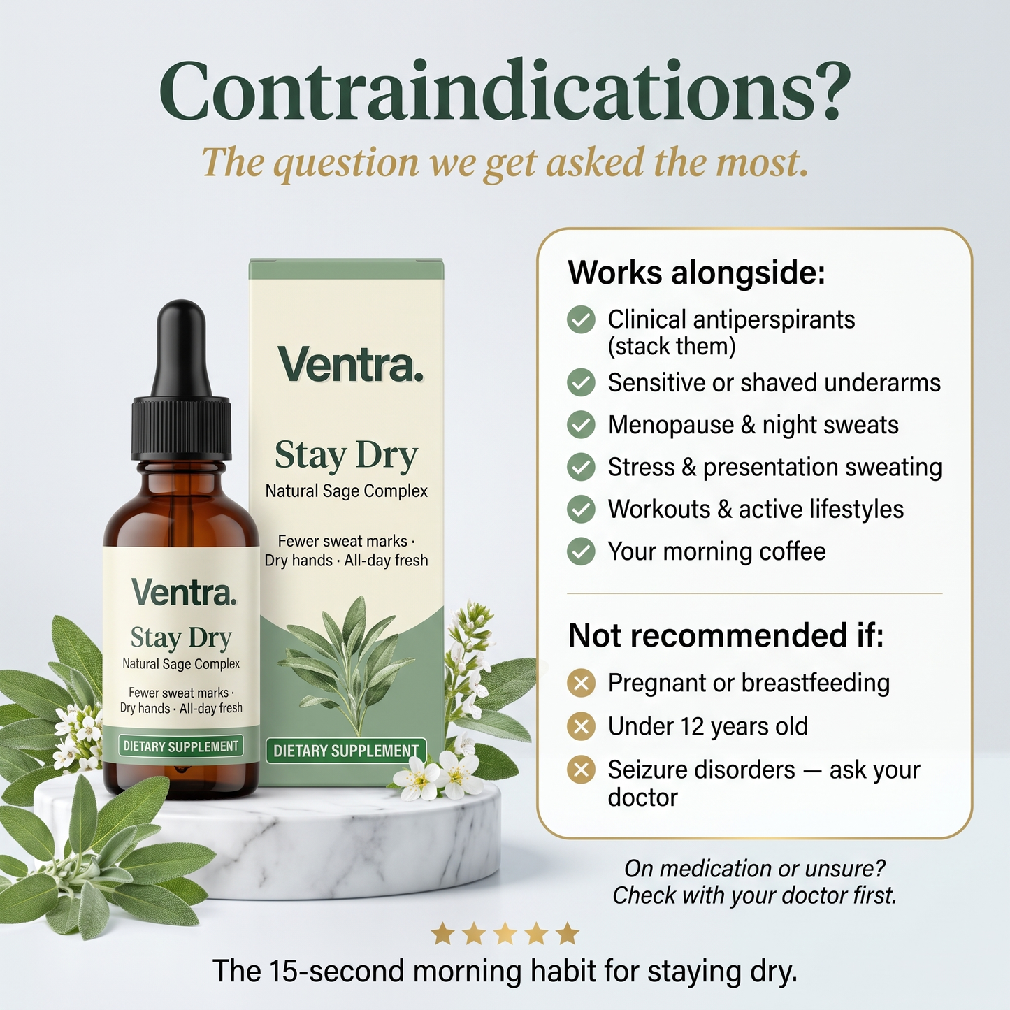 Stay Dry - Anti-SweatSage & Salvia Drops