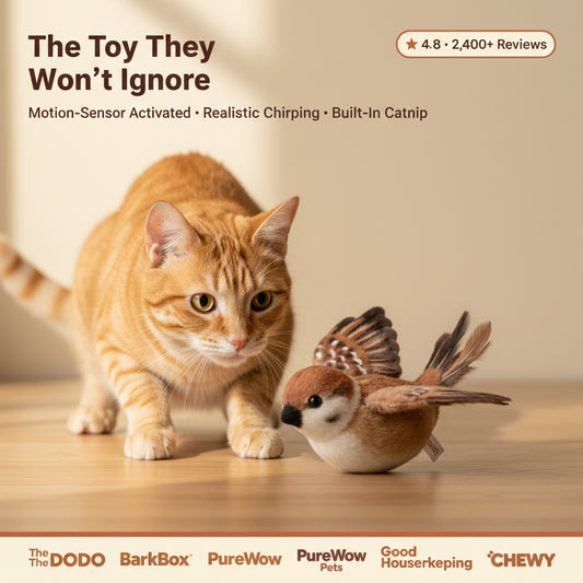 Interactive Flapping Bird Cat Toy