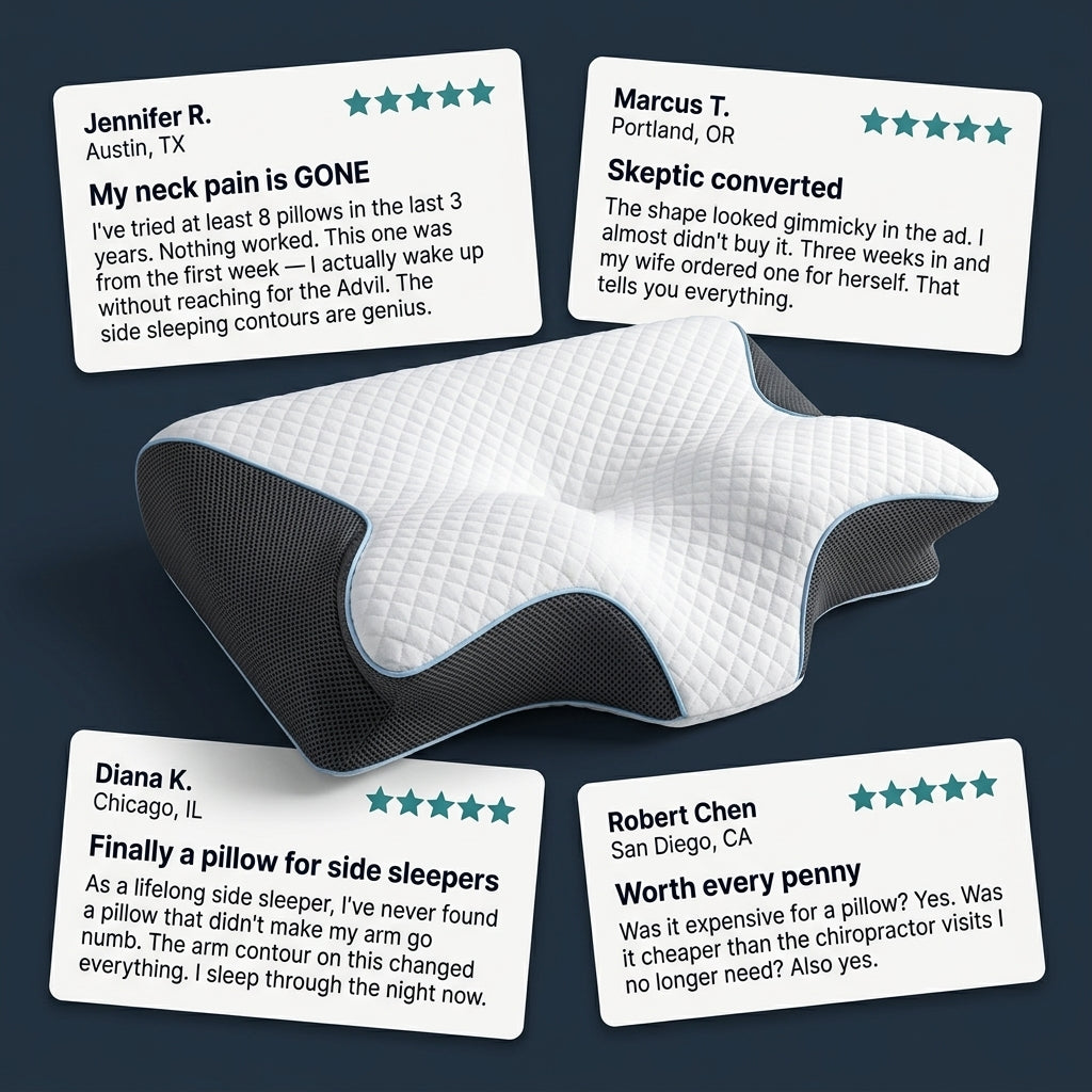 Butterfly Memory Foam Neck Pillow