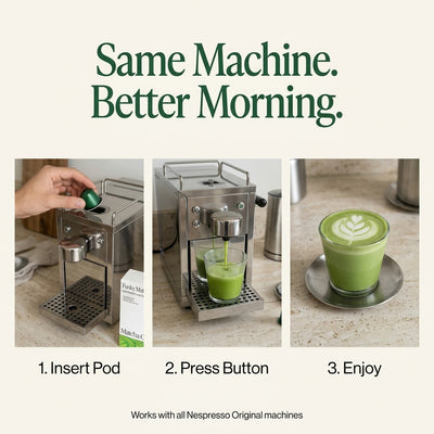 Ceremonial Grade Matcha Pods – Nespresso® Compatible
