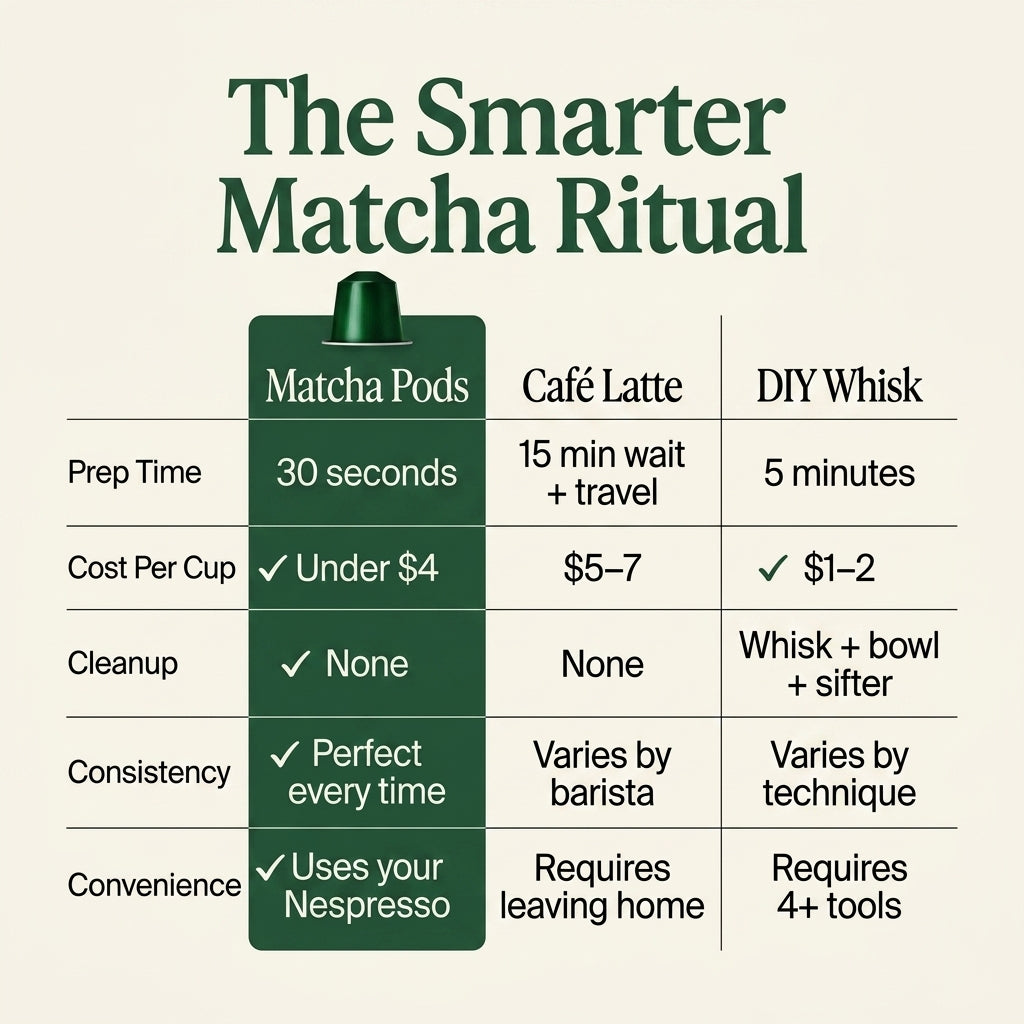 Ceremonial Grade Matcha Pods – Nespresso® Compatible