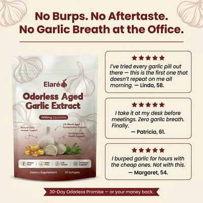 Aged Garlic Extract - 7500mg Odorless Softgels