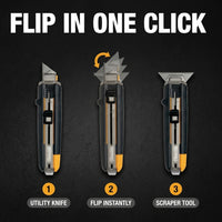 TOUGHBUILT 2-in-1 Scraper Utility Knife