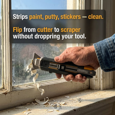 TOUGHBUILT 2-in-1 Scraper Utility Knife