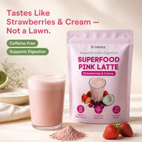 Strawberry Creme Superfood Latte