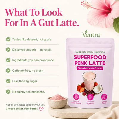 Strawberry Creme Superfood Latte