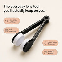 Dual-Sided Microfiber Glasses Cleaner