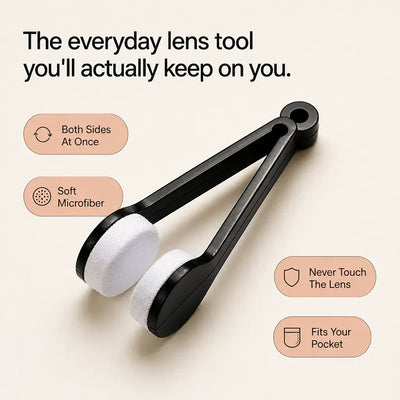 Dual-Sided Microfiber Glasses Cleaner
