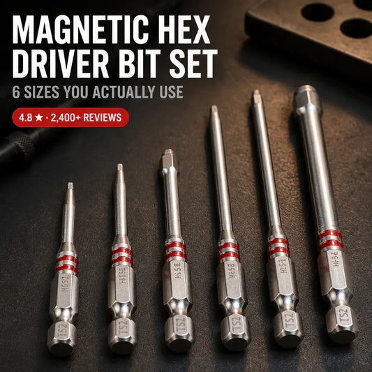 Magnetic Hex Driver Bit Set (6-Piece)