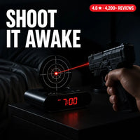 The Laser Target Alarm Clock