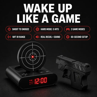 The Laser Target Alarm Clock