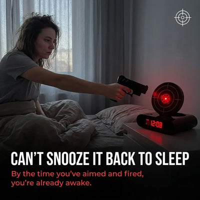 The Laser Target Alarm Clock
