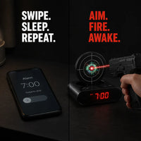 The Laser Target Alarm Clock