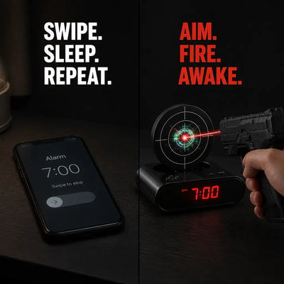 The Laser Target Alarm Clock