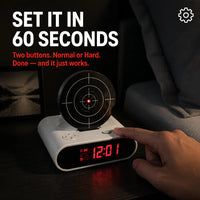 The Laser Target Alarm Clock