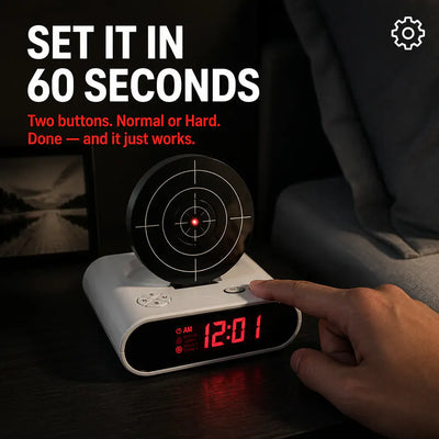 The Laser Target Alarm Clock