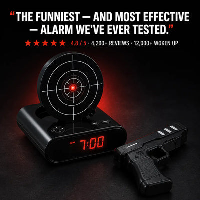 The Laser Target Alarm Clock