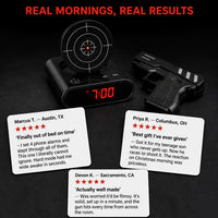 The Laser Target Alarm Clock