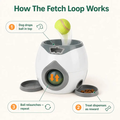 FetchBot 2-in-1 - Ball Launcher & Treat Machine