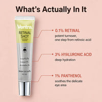 LiftShot Eye Serum: 0.1% Retinal + 3% Hyaluronic