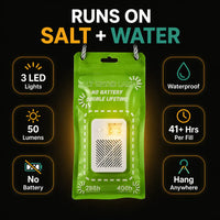 SaltGlow - Salt Water Powered Lantern