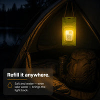 SaltGlow - Salt Water Powered Lantern