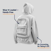 NomadHood - 2-in-1 Travel Backpack Hoodie