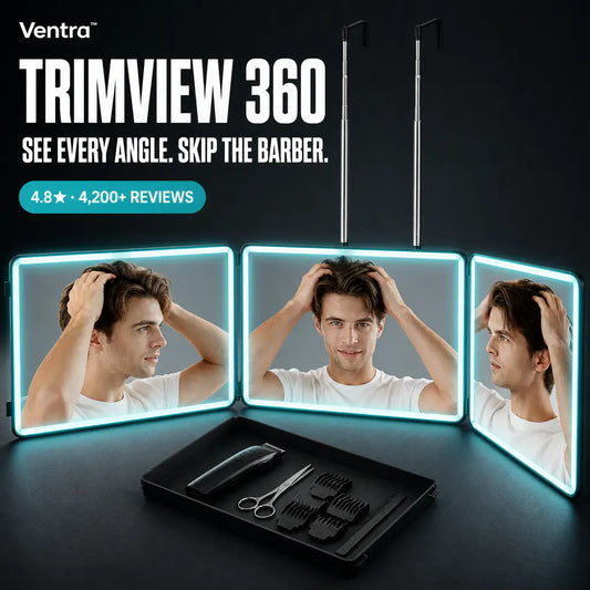 TrimView 360 - LED Self-Haircut Mirror