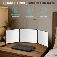 TrimView 360 - LED Self-Haircut Mirror