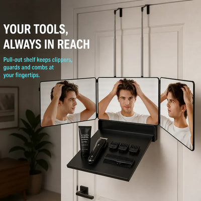 TrimView 360 - LED Self-Haircut Mirror