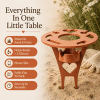 PicnicPal - Folding Wine & Snack Table