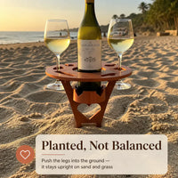 PicnicPal - Folding Wine & Snack Table
